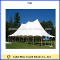 Lacquering tratamento pvc revestido tenda tecido em venda quente